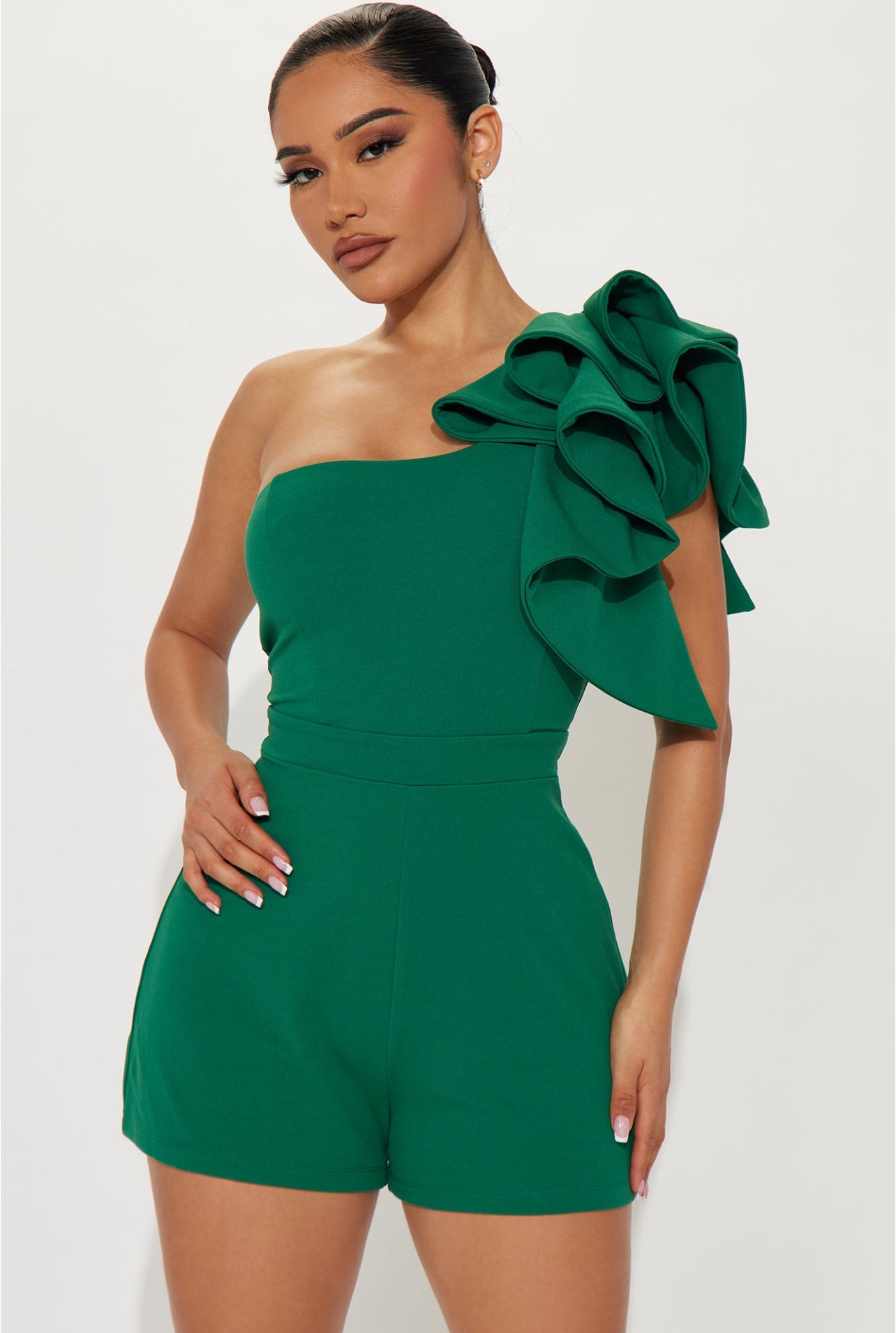 Brunch Romper-Green