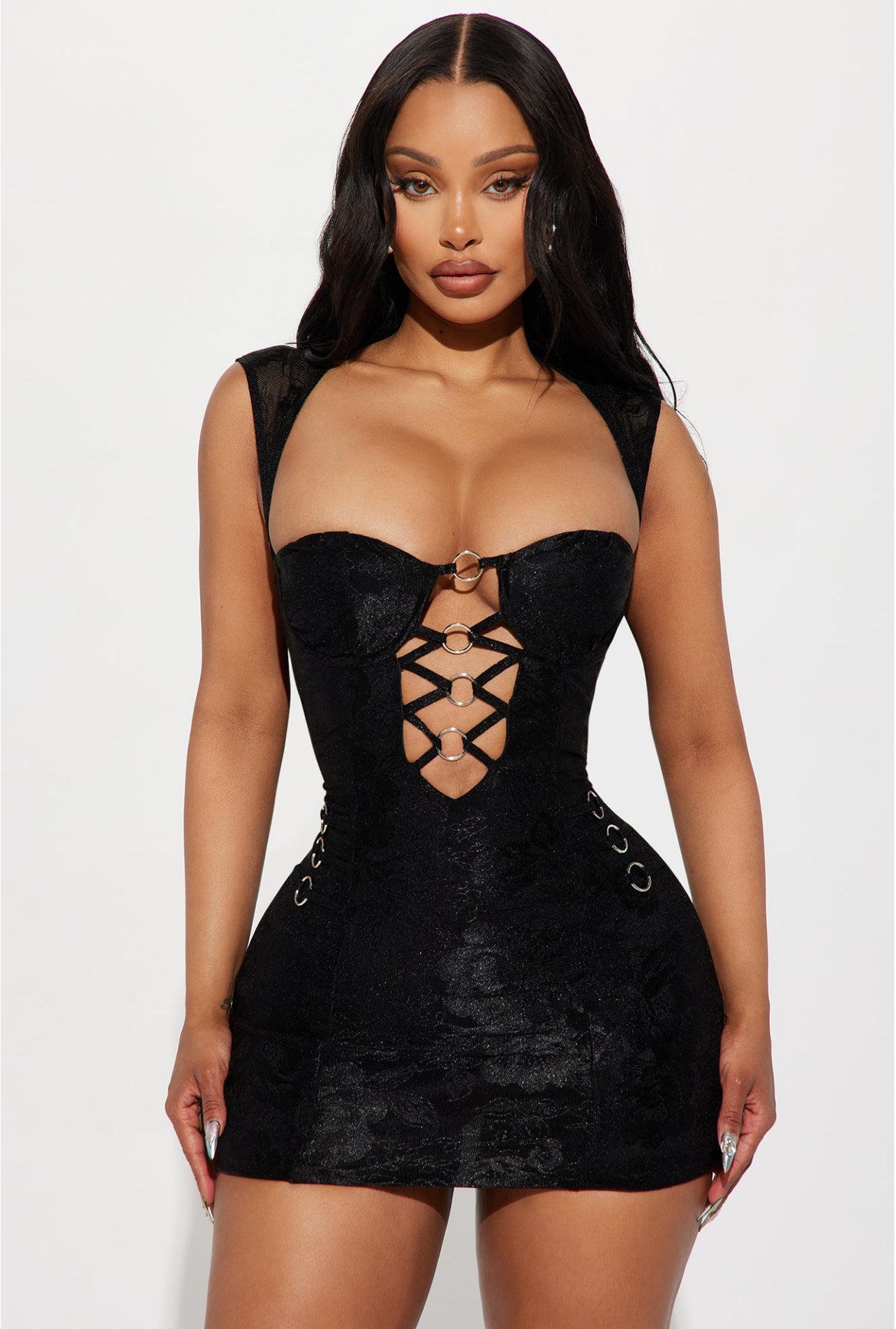 Liliana Lace Micro Mini Dress