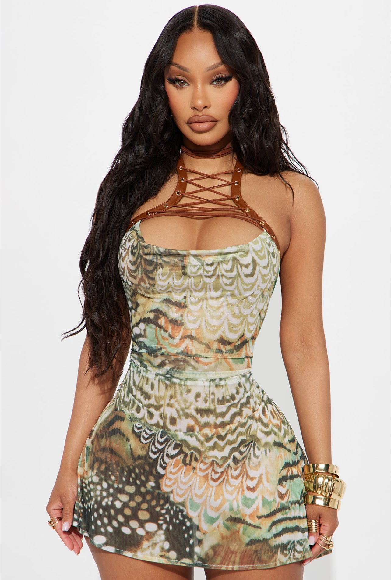 Hotties Mesh Mini Dress
