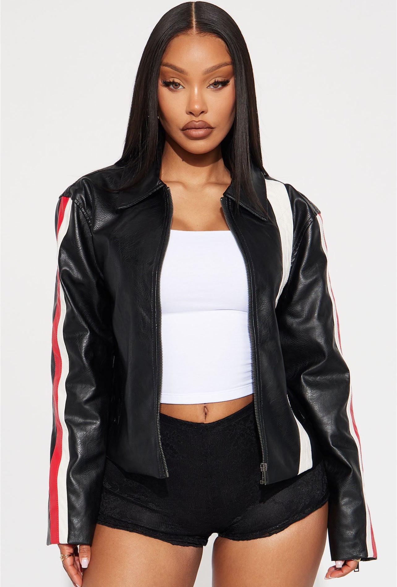 The cool Black moto jacket