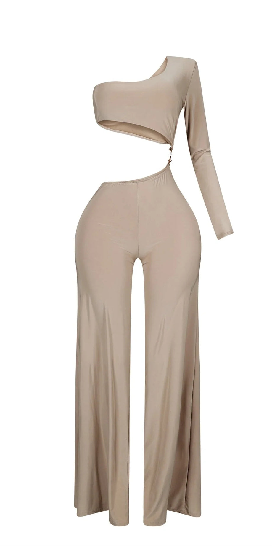 Paola Padded One Shoulder Jumpsuit