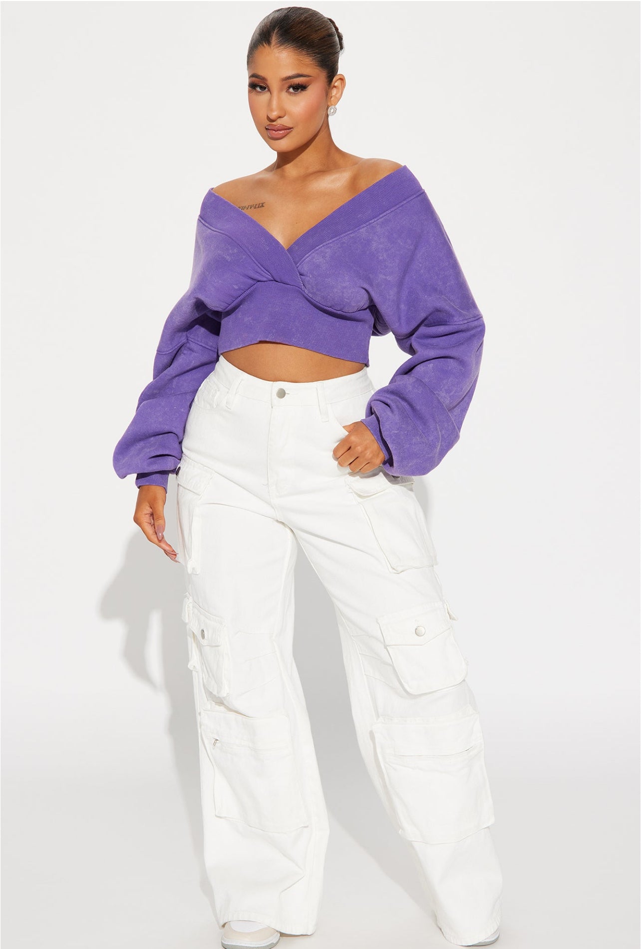 Claudia Piece Sweatshirt - Purple