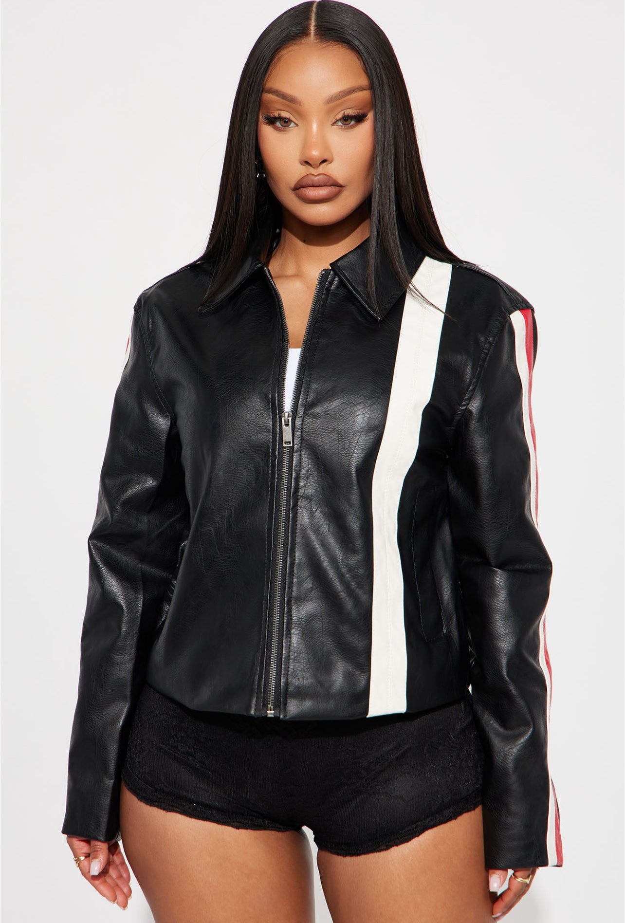 The cool Black moto jacket