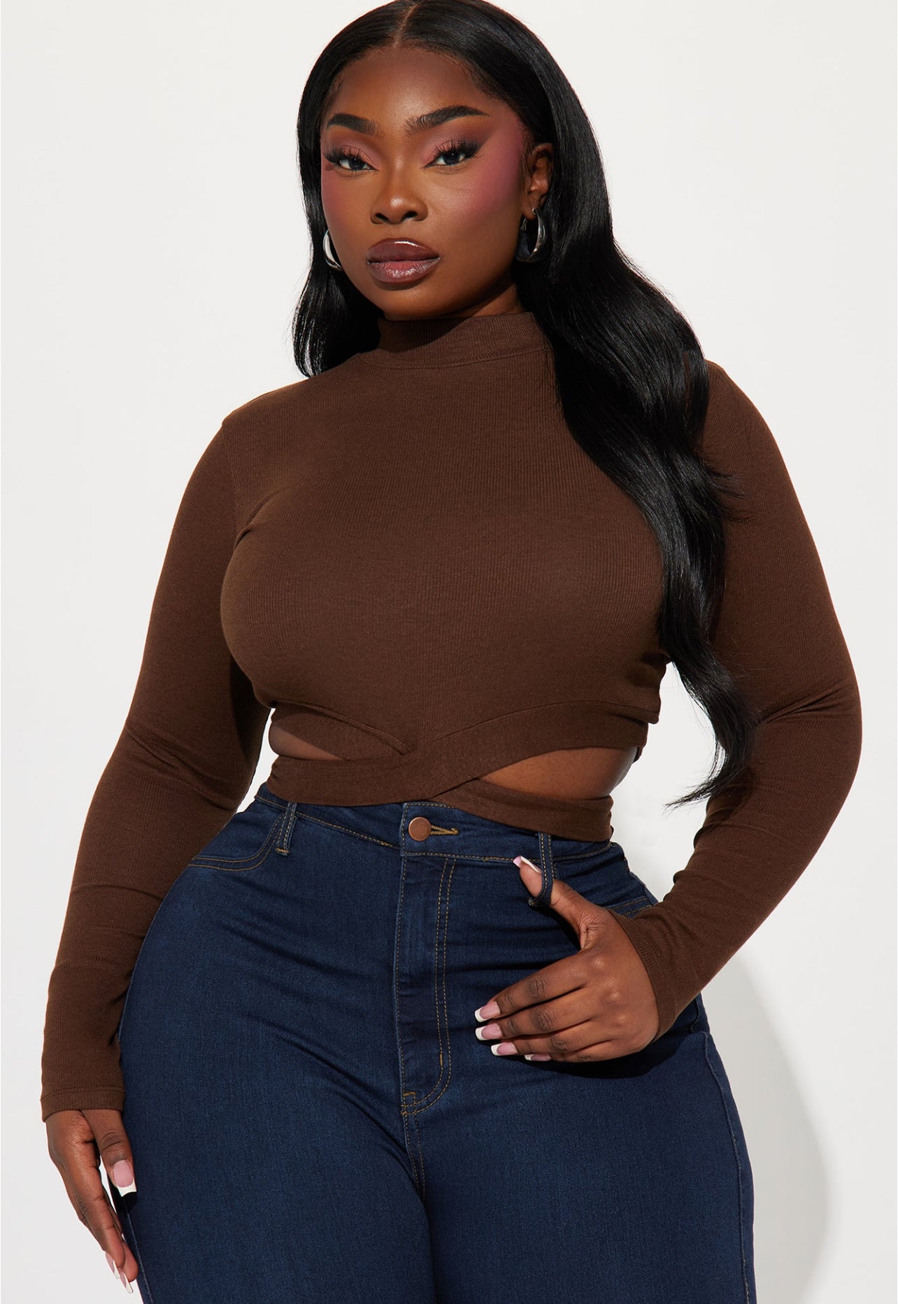 Crop Top - Brown