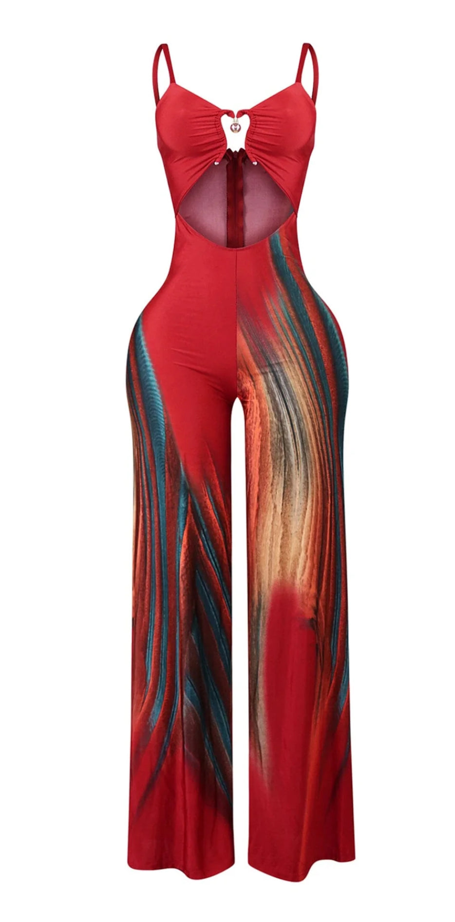 Playing Me Print Cami Jumpsuit
