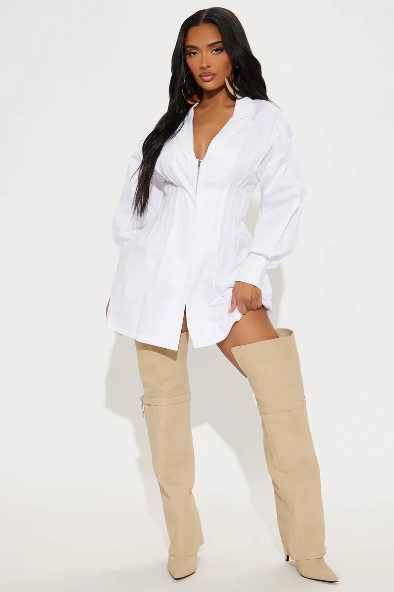 Rema Poplin Mini Shirt Dress