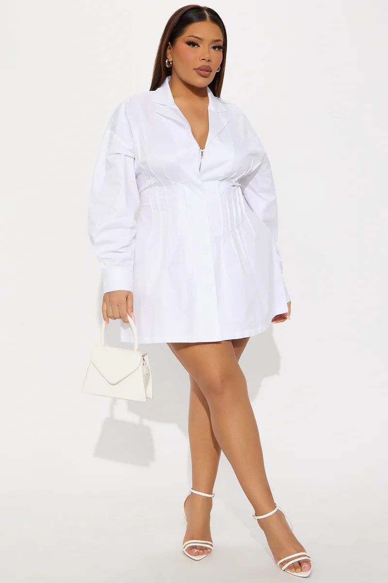 Rema Poplin Mini Shirt Dress