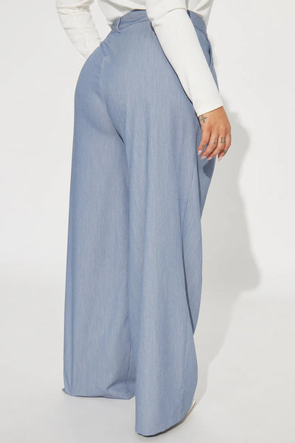 Count On It Trouser Pant - Slate Blue