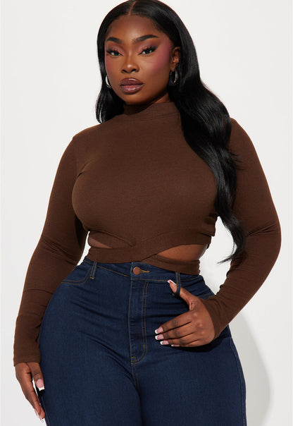 Crop Top - Brown